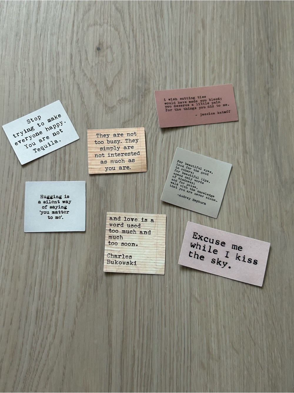 Inspirational Quote sticker Set - Multicolor